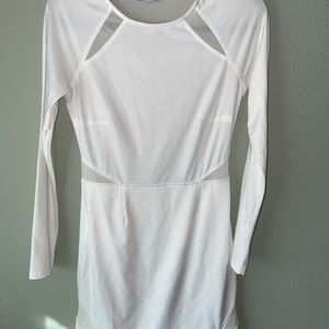 White short formal dress